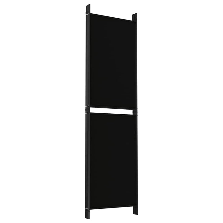 5-panels rumdeler 250x180 cm stof sort