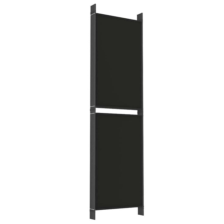 6-panels rumdeler 300x180 cm stof sort