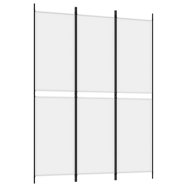 3-panels rumdeler 150x200 cm stof hvid