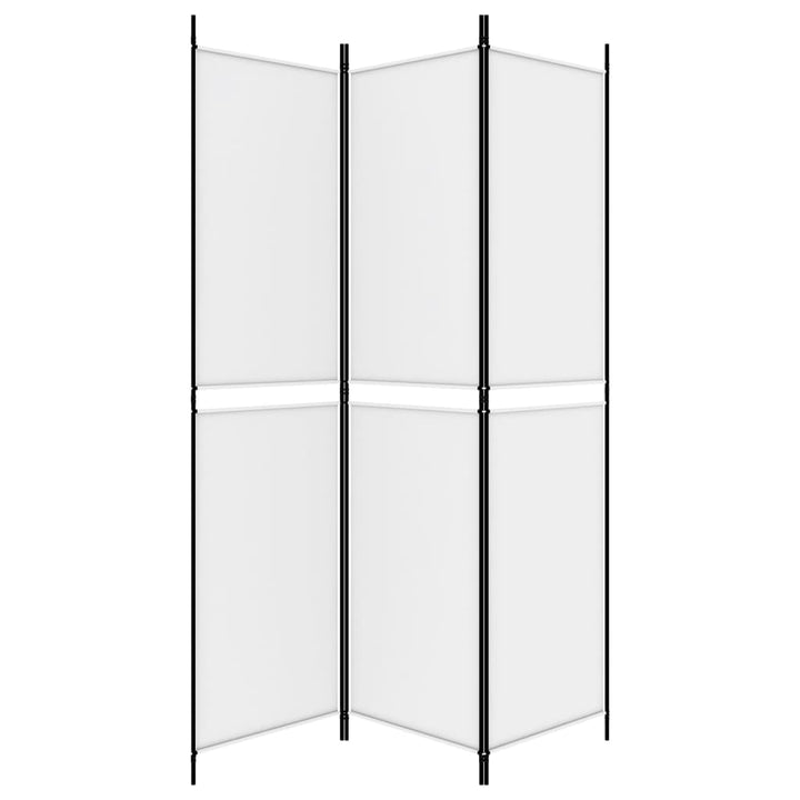 3-panels rumdeler 150x200 cm stof hvid
