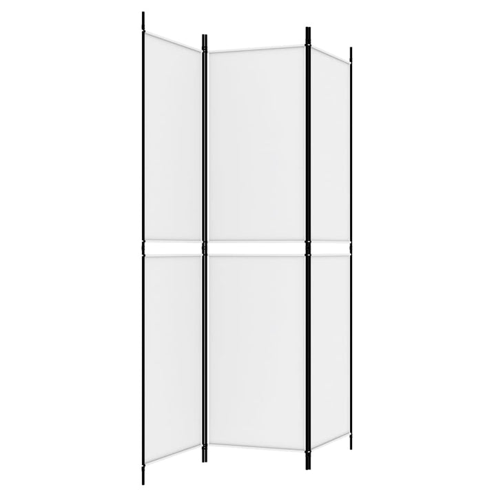 3-panels rumdeler 150x200 cm stof hvid