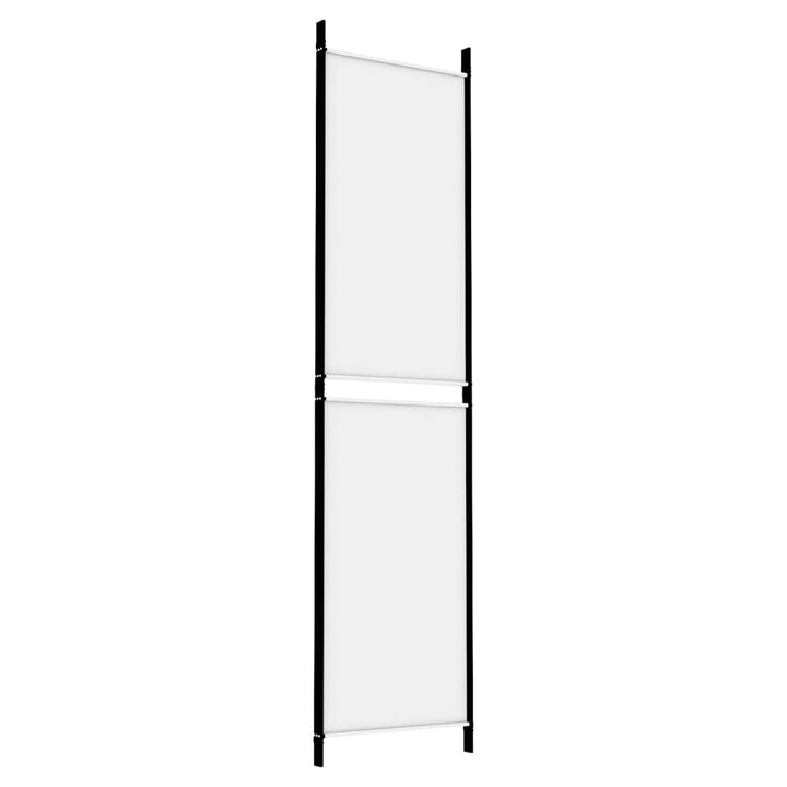 3-panels rumdeler 150x200 cm stof hvid