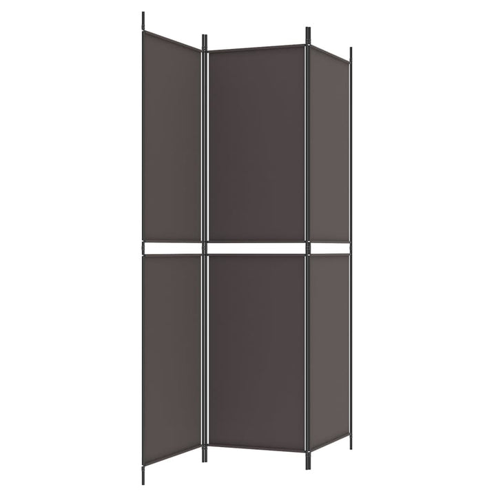 3-panels rumdeler 150x200 cm stof brun