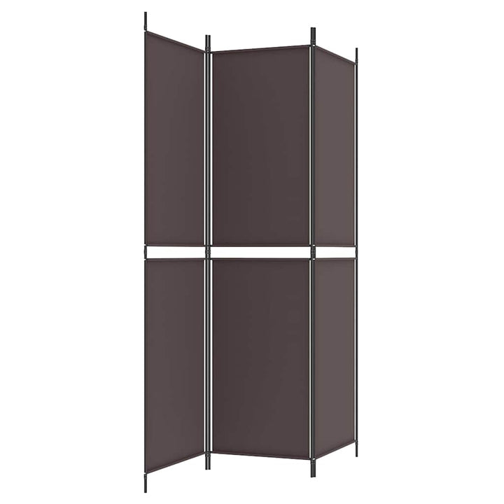 3-panels rumdeler 150x200 cm stof brun