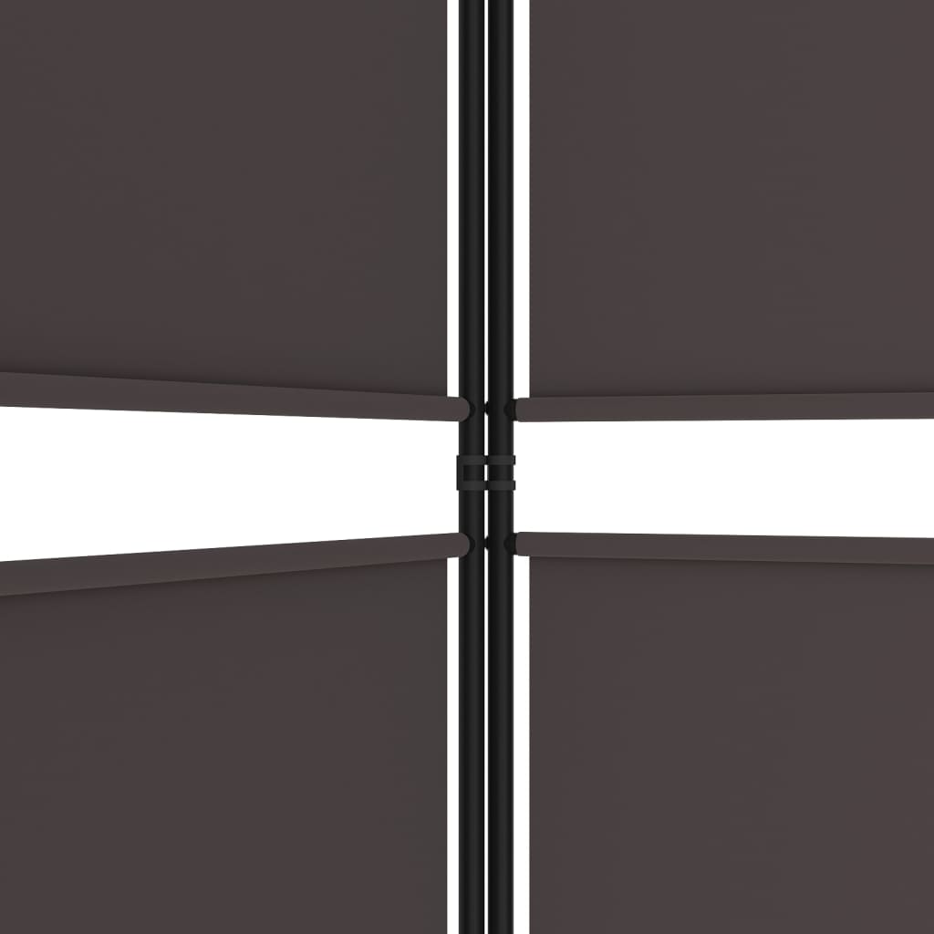 3-panels rumdeler 150x200 cm stof brun