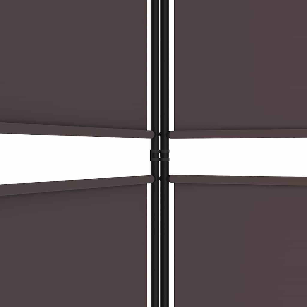3-panels rumdeler 150x200 cm stof brun
