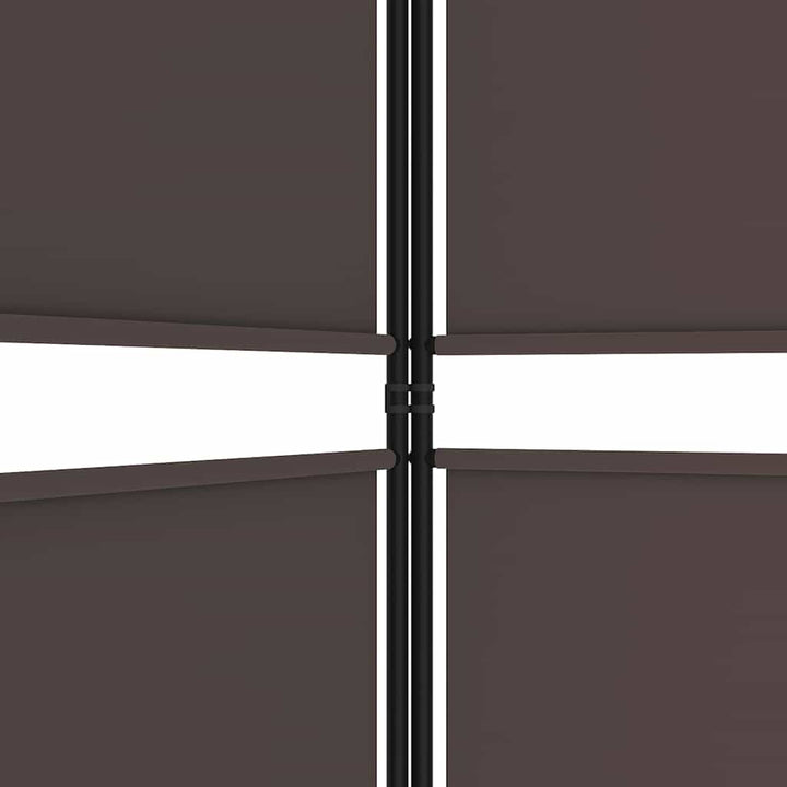 3-panels rumdeler 150x200 cm stof brun