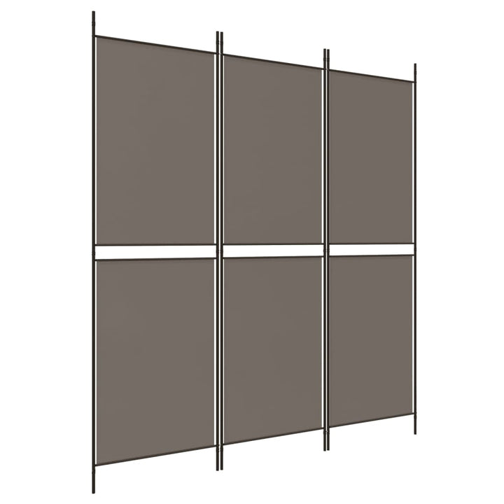3-panels rumdeler 150x200 cm stof antracitgrå