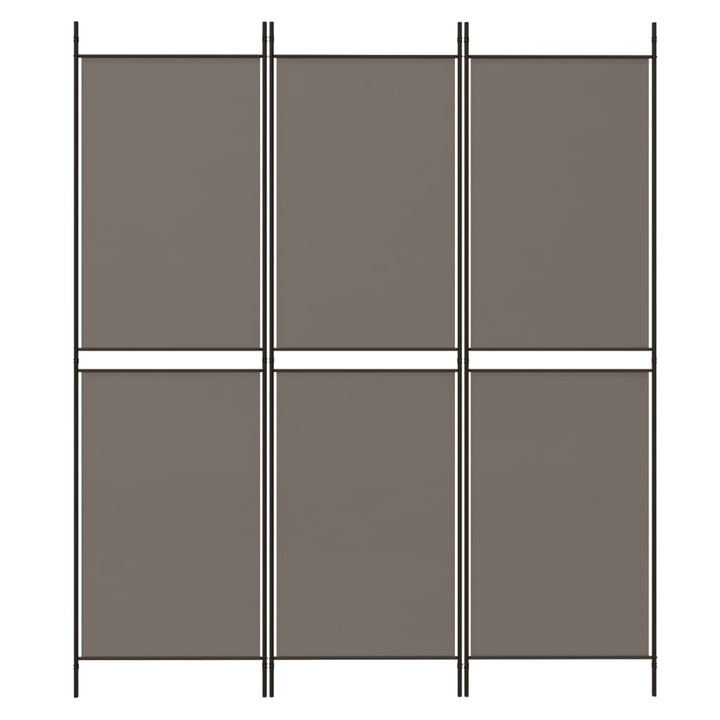 3-panels rumdeler 150x200 cm stof antracitgrå