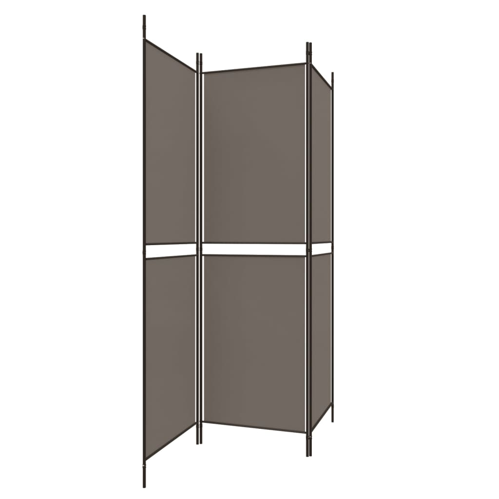 3-panels rumdeler 150x200 cm stof antracitgrå