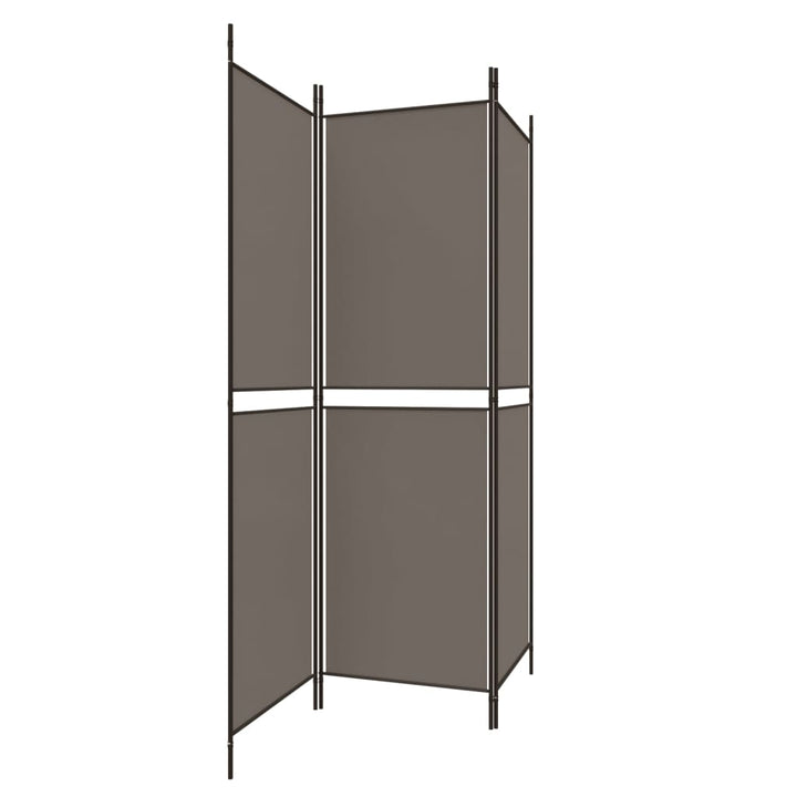 3-panels rumdeler 150x200 cm stof antracitgrå