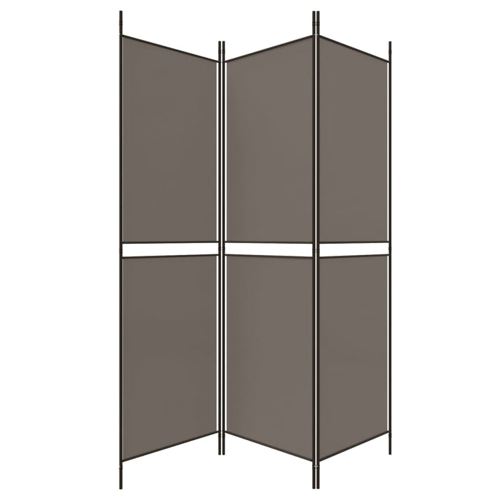 3-panels rumdeler 150x200 cm stof antracitgrå