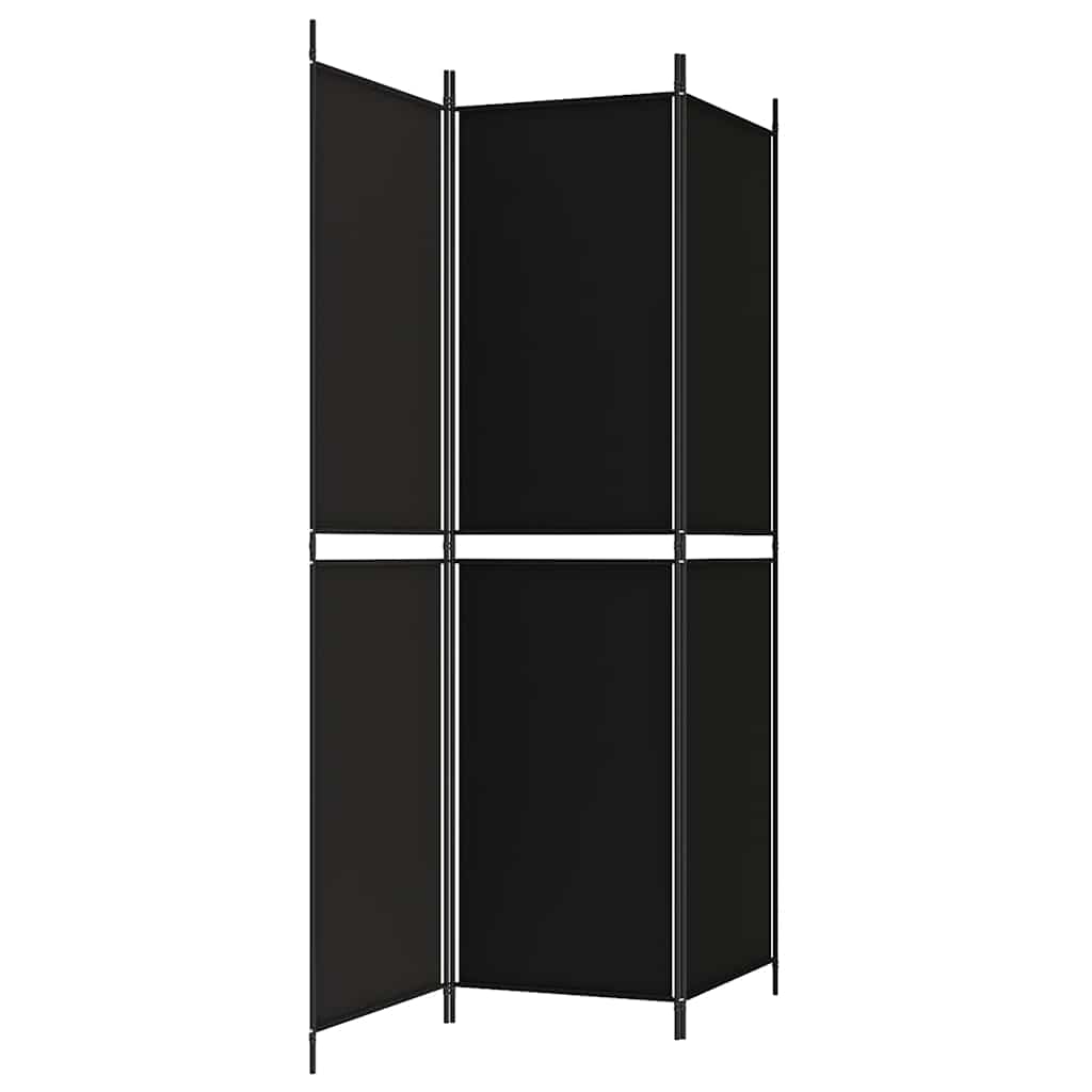 3-panels rumdeler 150x200 cm stof sort