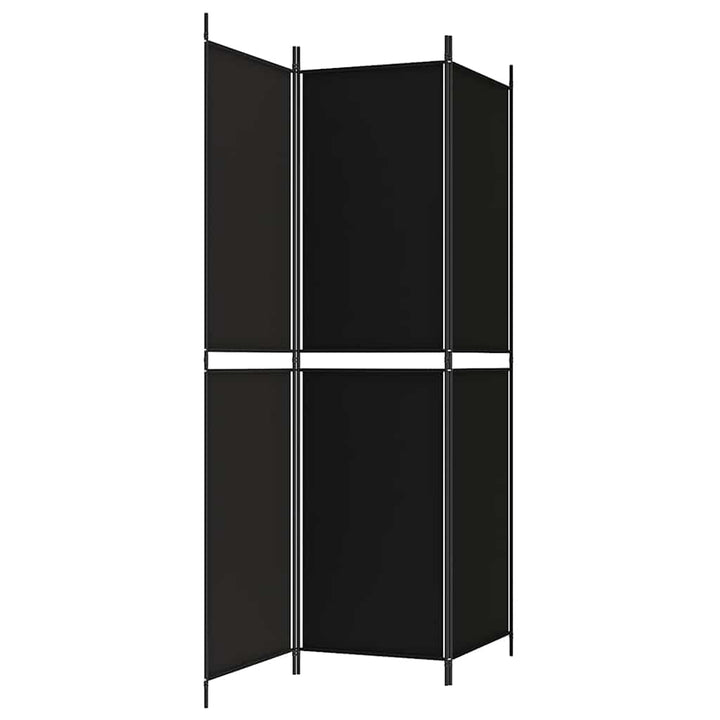 3-panels rumdeler 150x200 cm stof sort