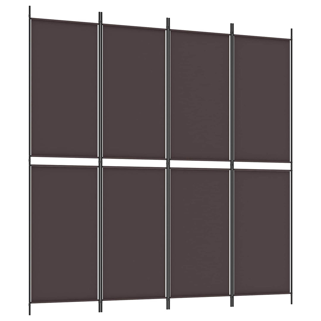 4-panels rumdeler 200x200 cm stof brun