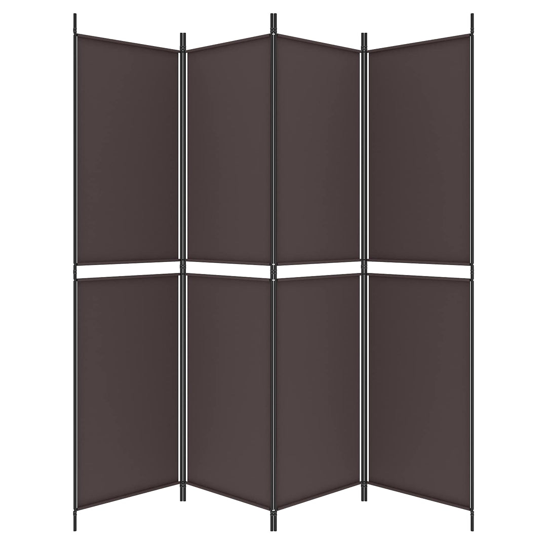 4-panels rumdeler 200x200 cm stof brun