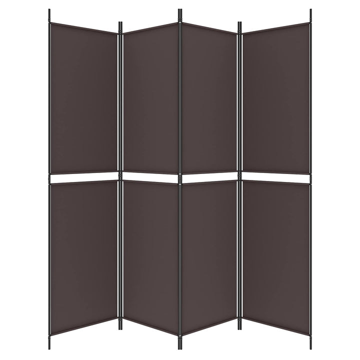 4-panels rumdeler 200x200 cm stof brun