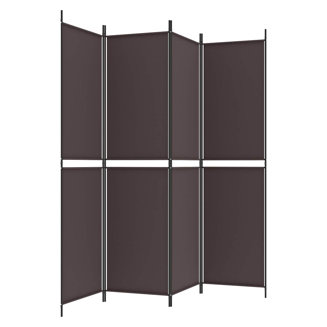 4-panels rumdeler 200x200 cm stof brun