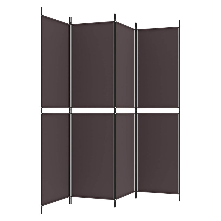 4-panels rumdeler 200x200 cm stof brun