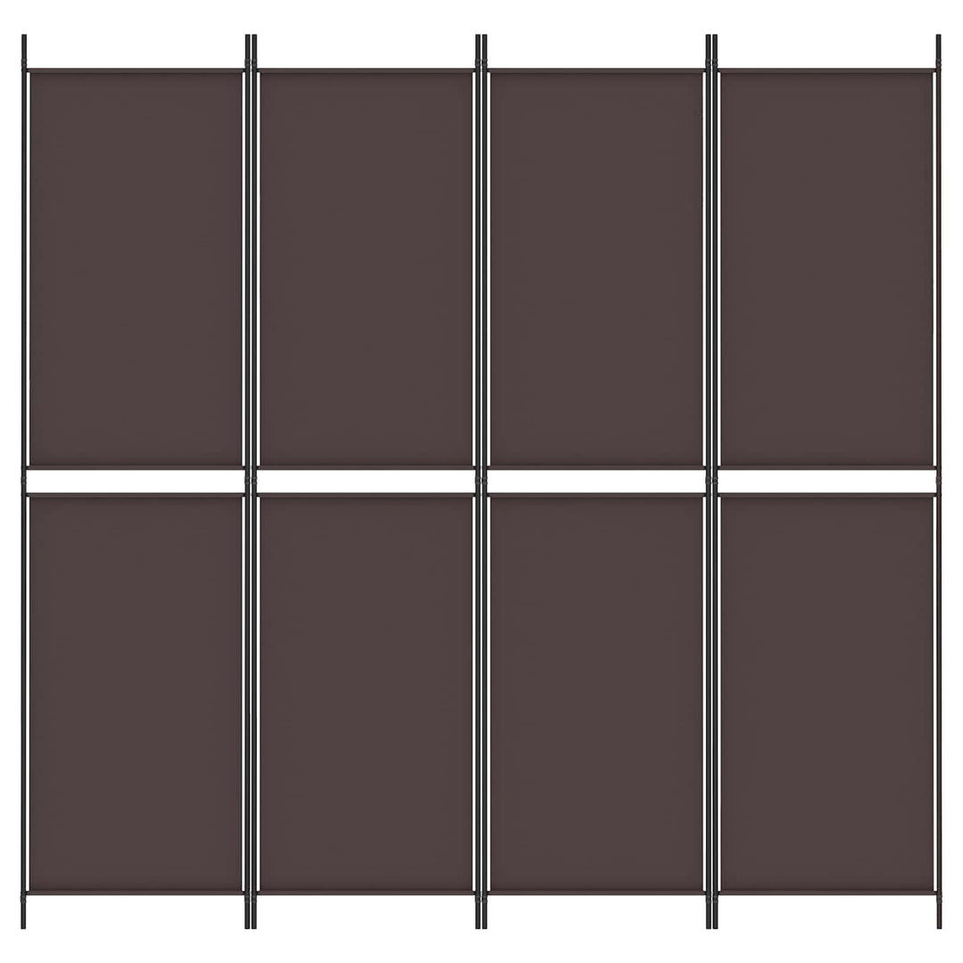 4-panels rumdeler 200x200 cm stof brun