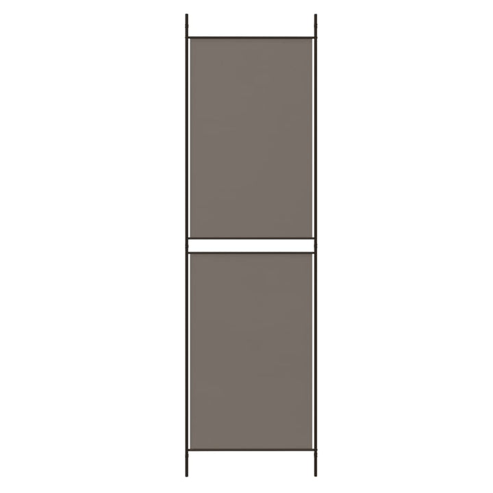 4-panels rumdeler 200x200 cm stof antracitgrå