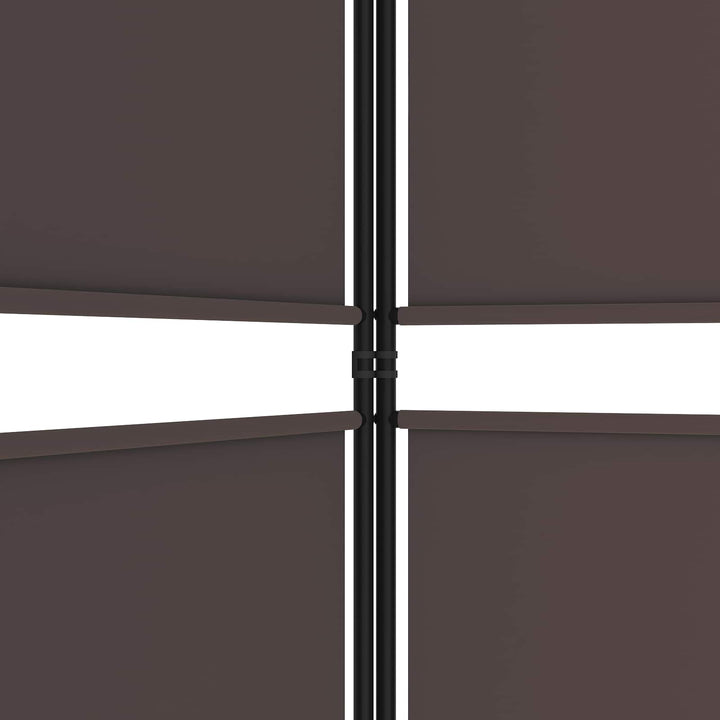5-panels rumdeler 250x200 cm stof brun