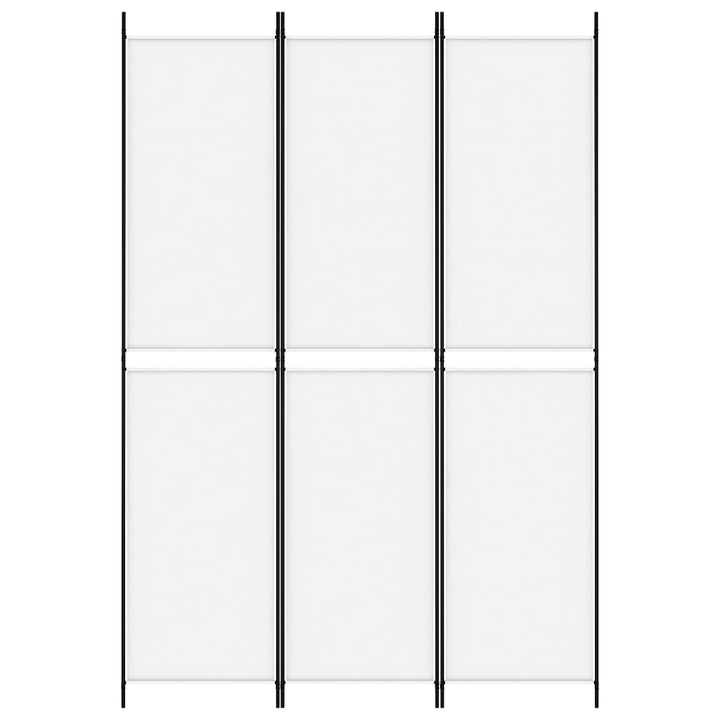 3-panels rumdeler 150x220 cm stof hvid