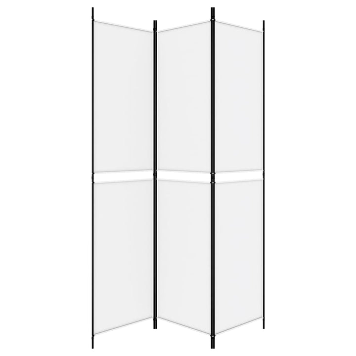 3-panels rumdeler 150x220 cm stof hvid