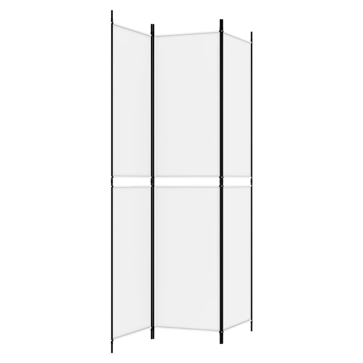 3-panels rumdeler 150x220 cm stof hvid
