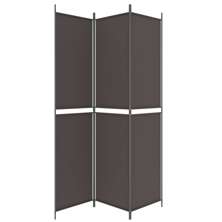 3-panels rumdeler 150x220 cm stof brun