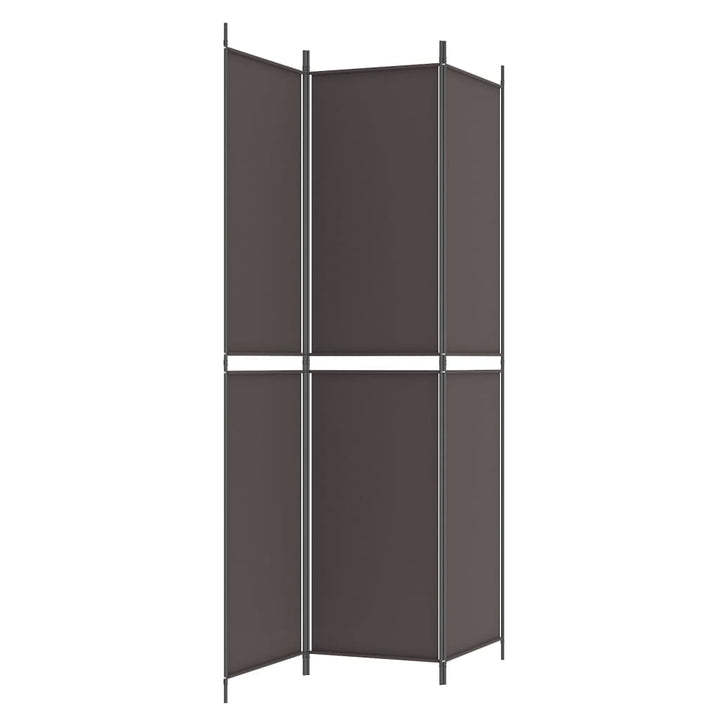 3-panels rumdeler 150x220 cm stof brun