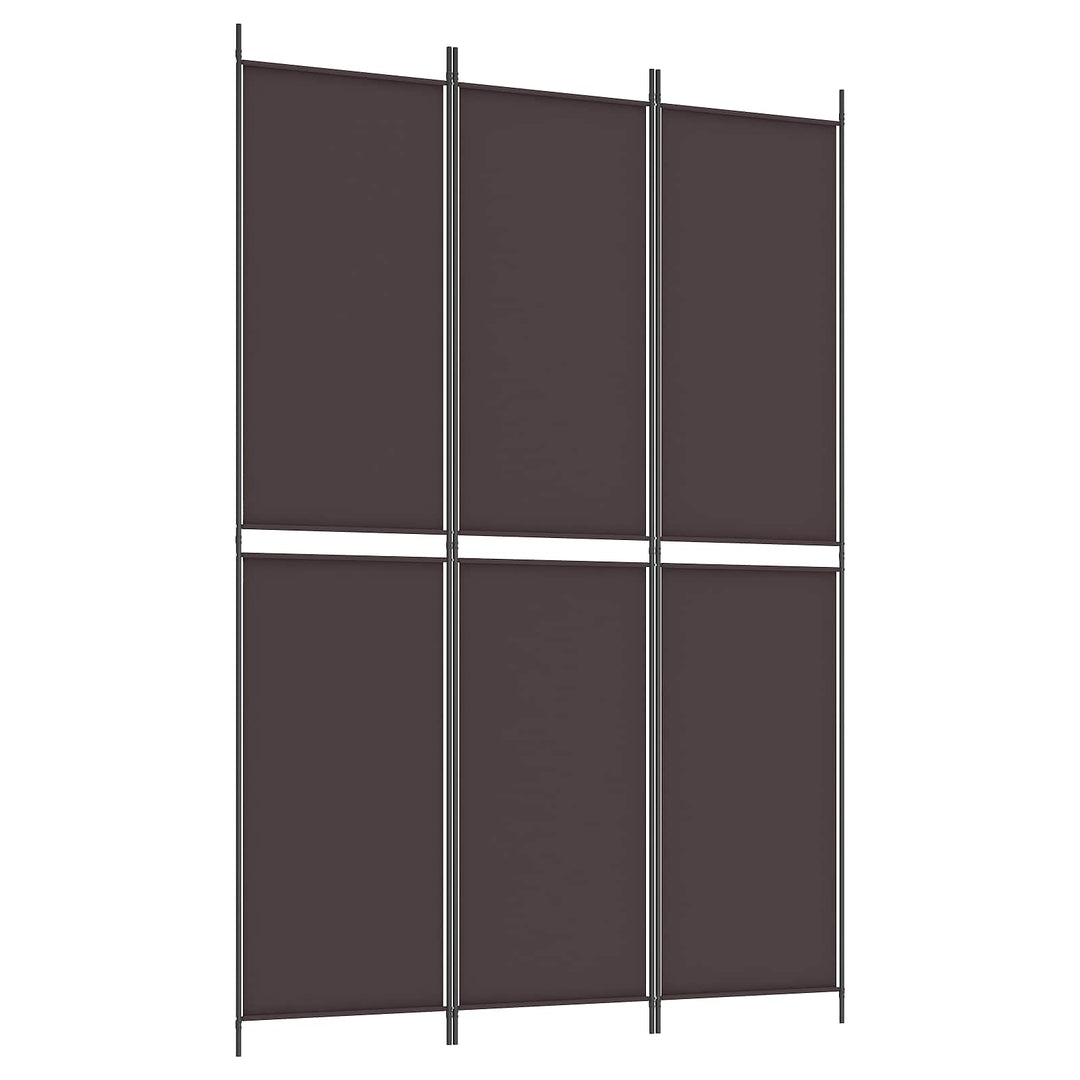 3-panels rumdeler 150x220 cm stof brun