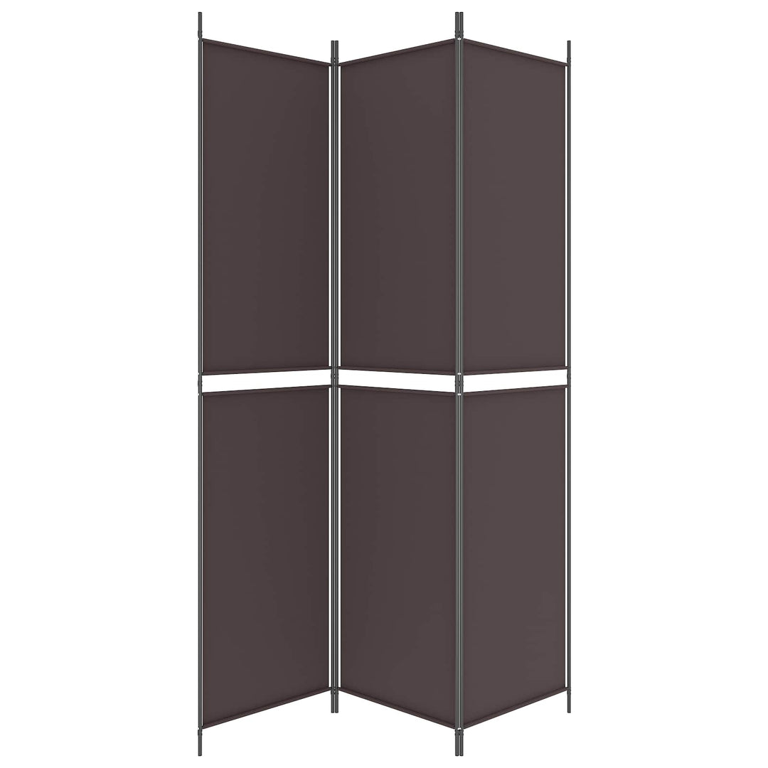 3-panels rumdeler 150x220 cm stof brun