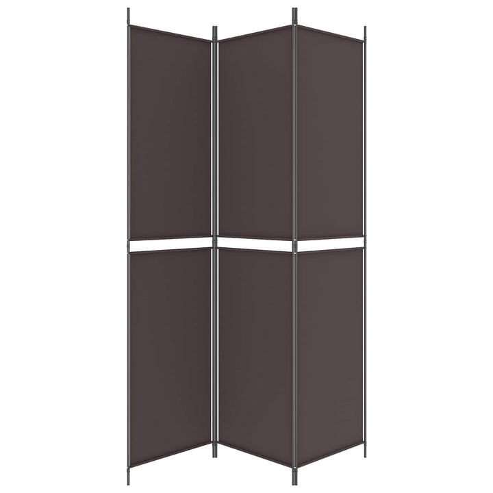 3-panels rumdeler 150x220 cm stof brun