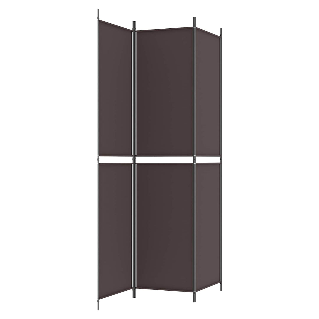 3-panels rumdeler 150x220 cm stof brun