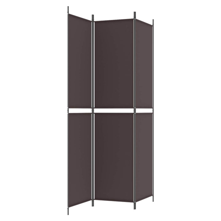 3-panels rumdeler 150x220 cm stof brun