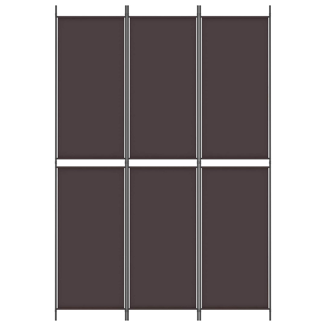 3-panels rumdeler 150x220 cm stof brun