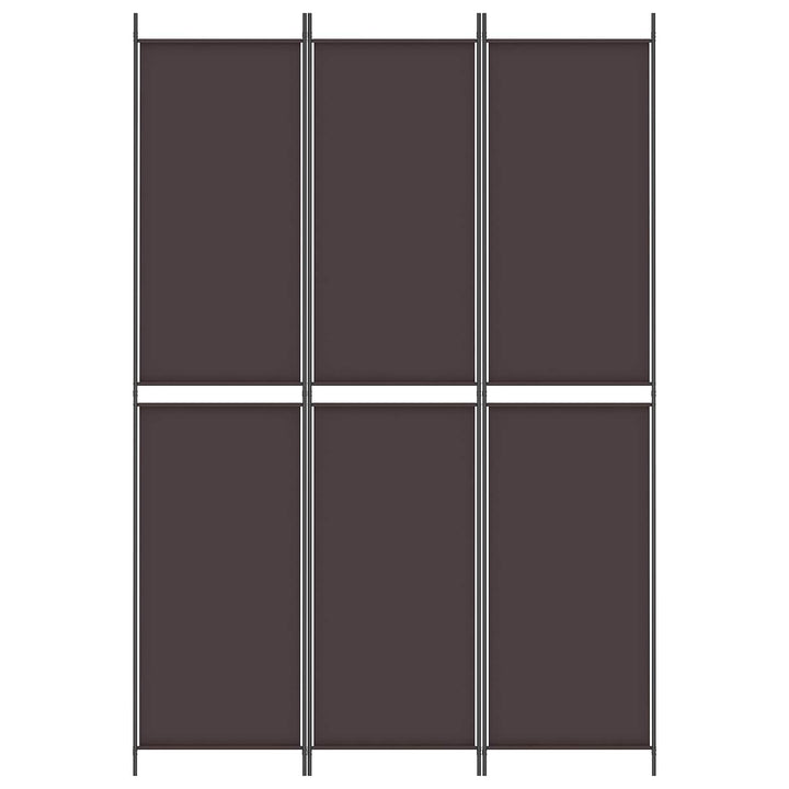 3-panels rumdeler 150x220 cm stof brun