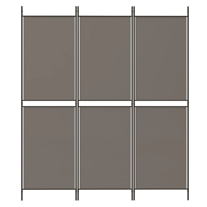 3-panels rumdeler 150x220 cm stof antracitgrå