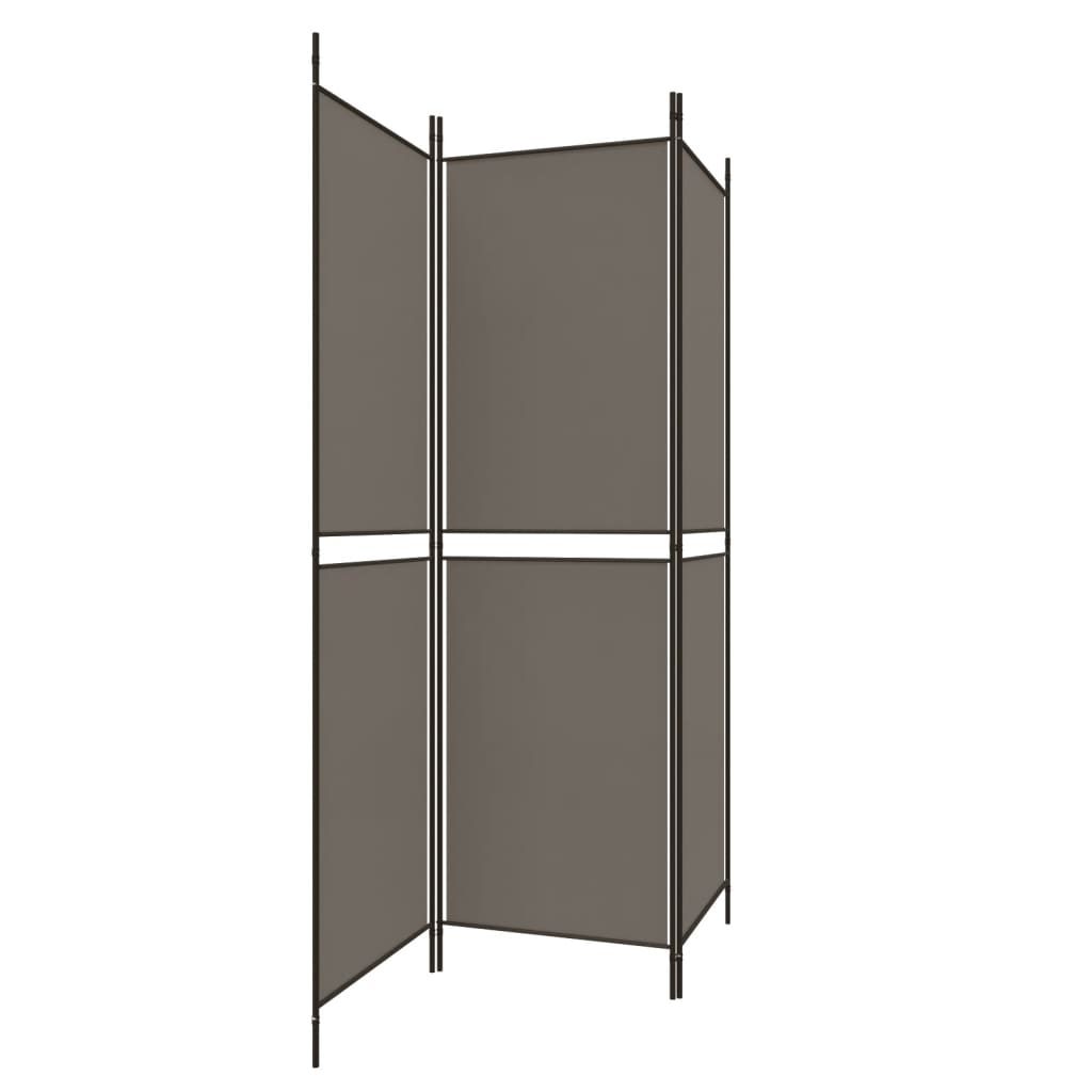 3-panels rumdeler 150x220 cm stof antracitgrå