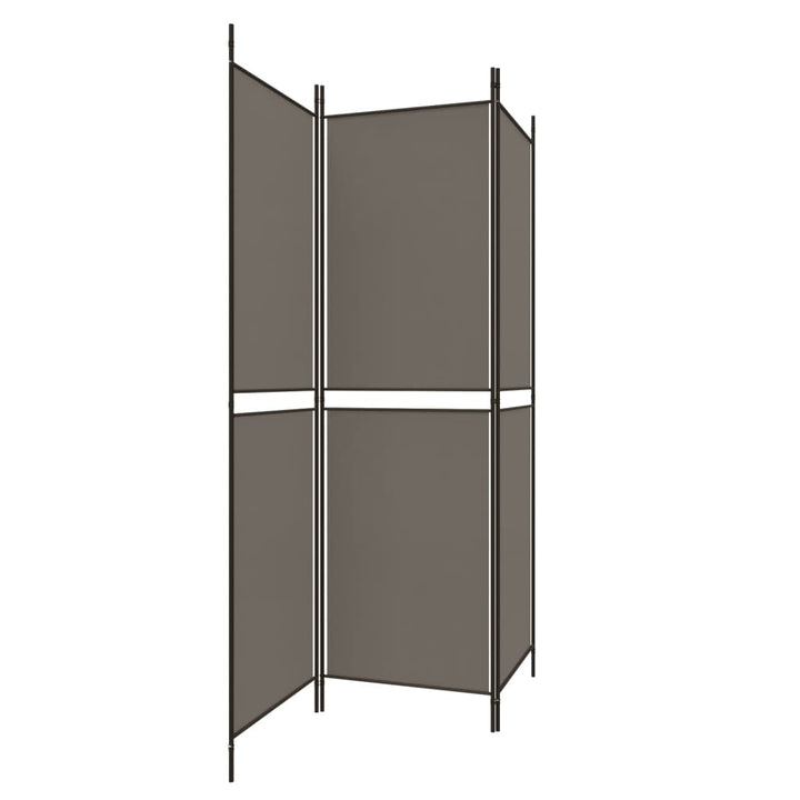 3-panels rumdeler 150x220 cm stof antracitgrå