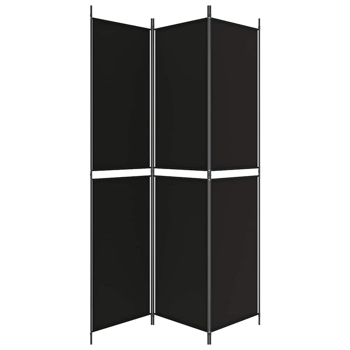 3-panels rumdeler 150x220 cm stof sort