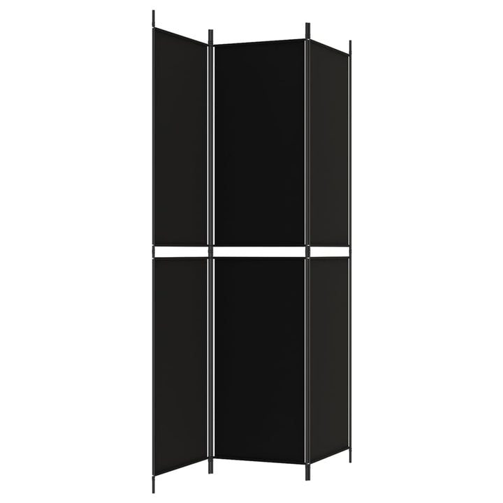 3-panels rumdeler 150x220 cm stof sort