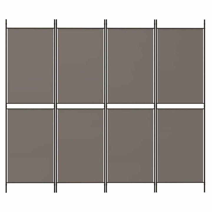 4-panels rumdeler 200x220 cm stof antracitgrå