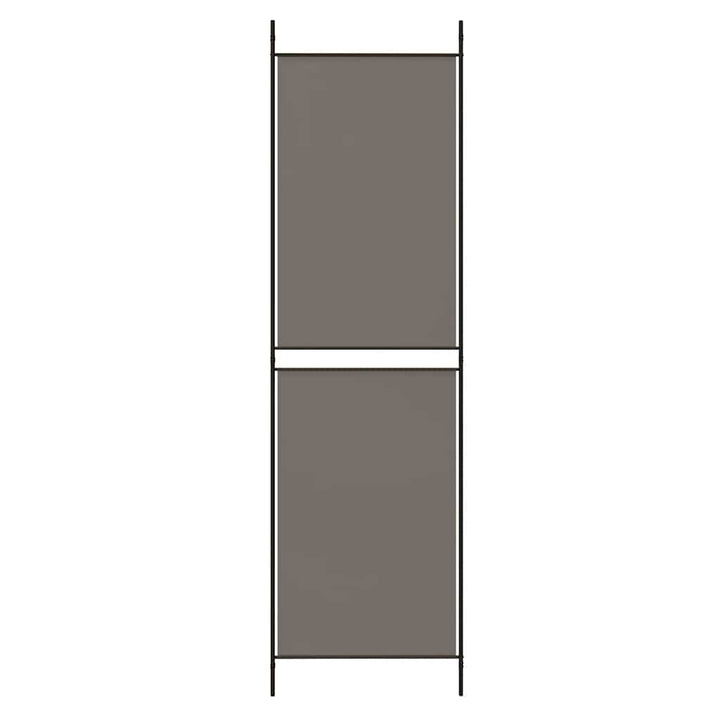 4-panels rumdeler 200x220 cm stof antracitgrå