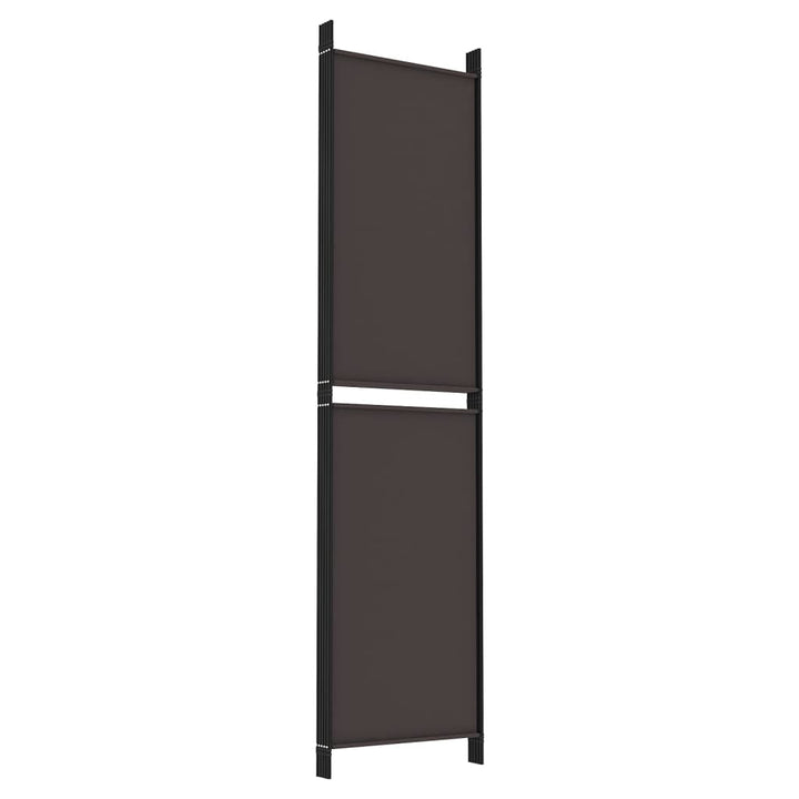 6-panels rumdeler 300x220cm stof brun