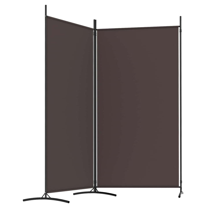 2-panels rumdeler 175x180 cm stof brun