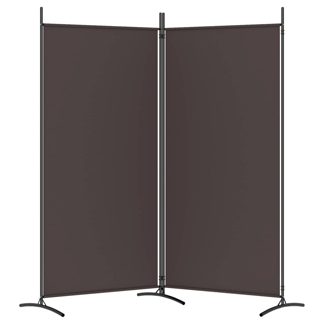 2-panels rumdeler 175x180 cm stof brun
