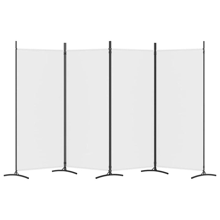 4-panels rumdeler 346x180 cm stof hvid