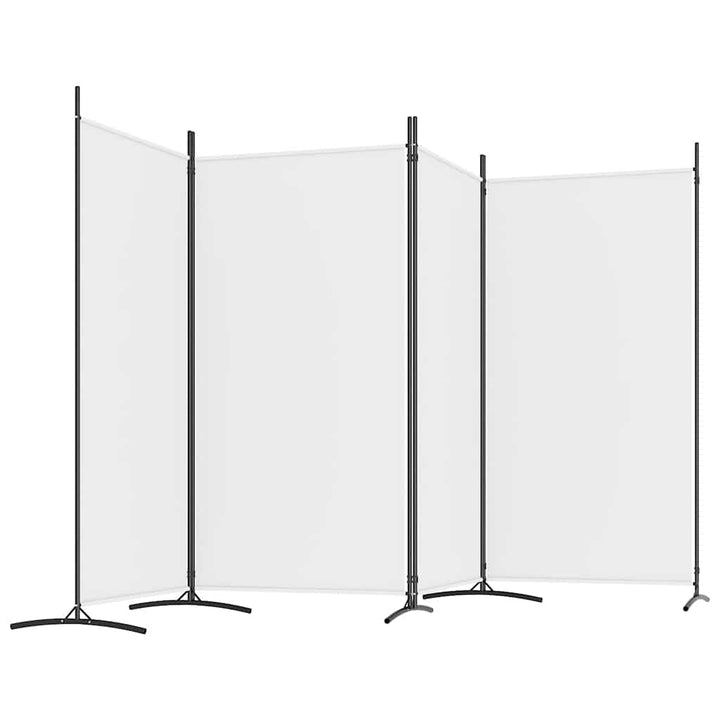 4-panels rumdeler 346x180 cm stof hvid